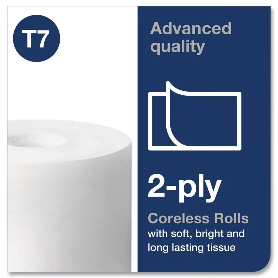 Tork 472880 Advanced 2-Ply Coreless High Capacity Bath Tissue - White (36/Carton)