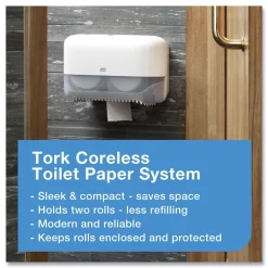 Tork 472880 Advanced 2-Ply Coreless High Capacity Bath Tissue - White (36/Carton)