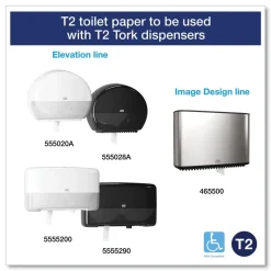 Tork 3.48 in. x 751 ft. Septic Safe, 2-Ply Advanced Jumbo Bath Tissue - White (12 Rolls/Carton)