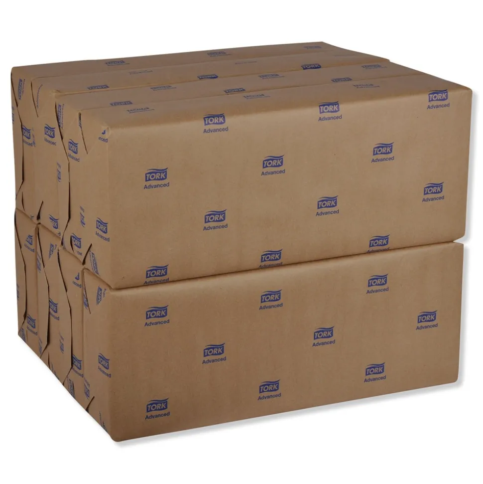 Tork 15 in. x 16.25 in. 2-Ply 1/8-Fold Advanced Dinner Napkins - White (3000/Carton)