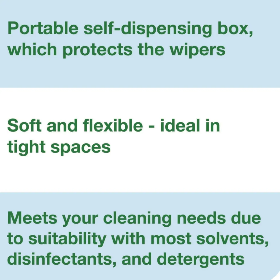 Tork 15 in. x 15 in. 1-Ply Low-Lint Cleaning Cloth - Blue (4 Boxes/Carton)