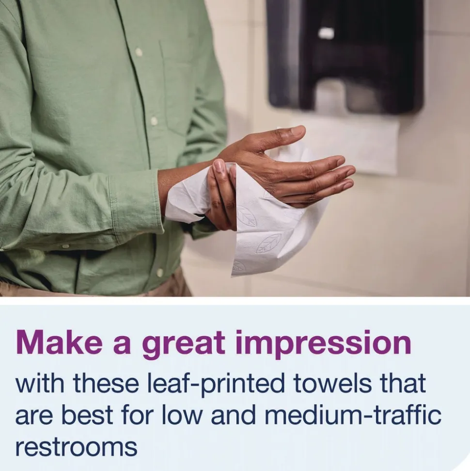 Tork 8.3 in. x 9.25 in. 1-Ply Xpress Compressed Multifold Hand Towels - White (12 Packs/Carton)