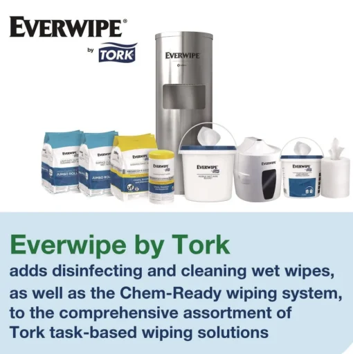 Tork 15 in. x 15 in. x 37.25 in. Stainless Steel Wet Wipe Stand