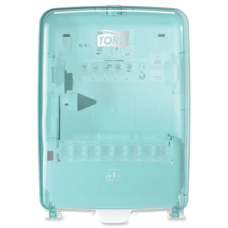 Tork 12.56 in. x 10.57 in. x 18.09 in. Washstation Dispenser - Aqua/White