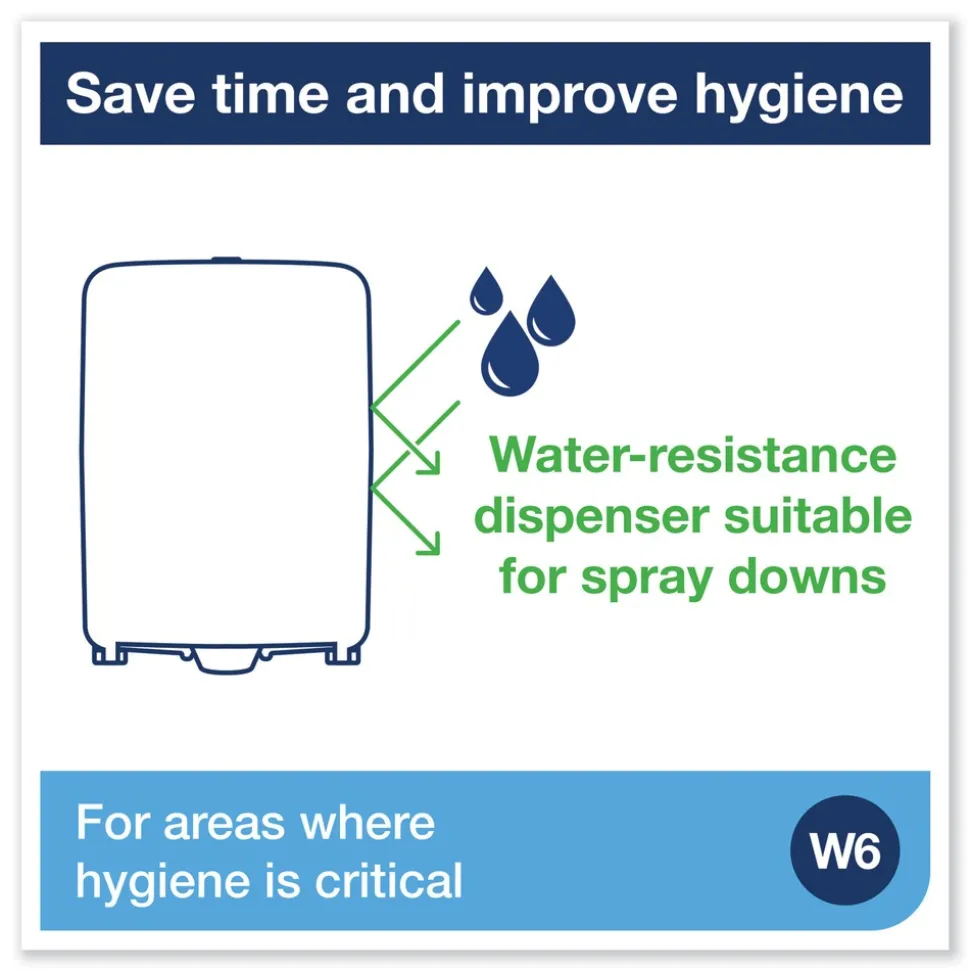 Tork 12.56 in. x 10.57 in. x 18.09 in. Washstation Dispenser - Aqua/White