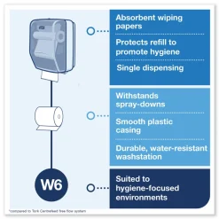 Tork 12.56 in. x 10.57 in. x 18.09 in. Washstation Dispenser - Aqua/White