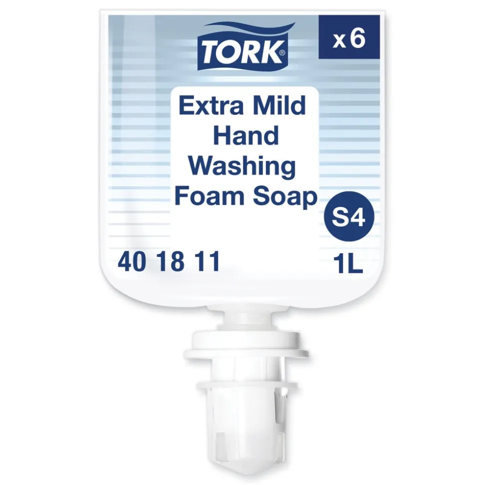 Tork 401811 1L Refill Unscented Extra Mild Foam Soap (6/Carton)