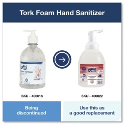 Tork 18 oz. Pump Bottle Unscented Alcohol Foam Hand Sanitizer (6/Carton)