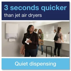 Tork 552530 PeakServe Continuous 14.44 x 3.97 x 19.3 Hand Towel Dispenser - White