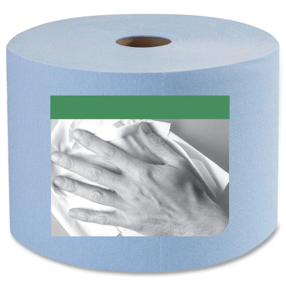 Tork 450304 1-Ply 11.1 in. x 800 ft. Heavy-Duty Paper Wiper - Blue