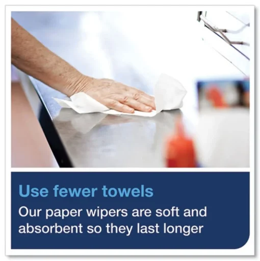 Tork 291380 1-Ply 7.68 in. x 1150 ft. Paper Wiper Roll Towel - White (4/Carton)
