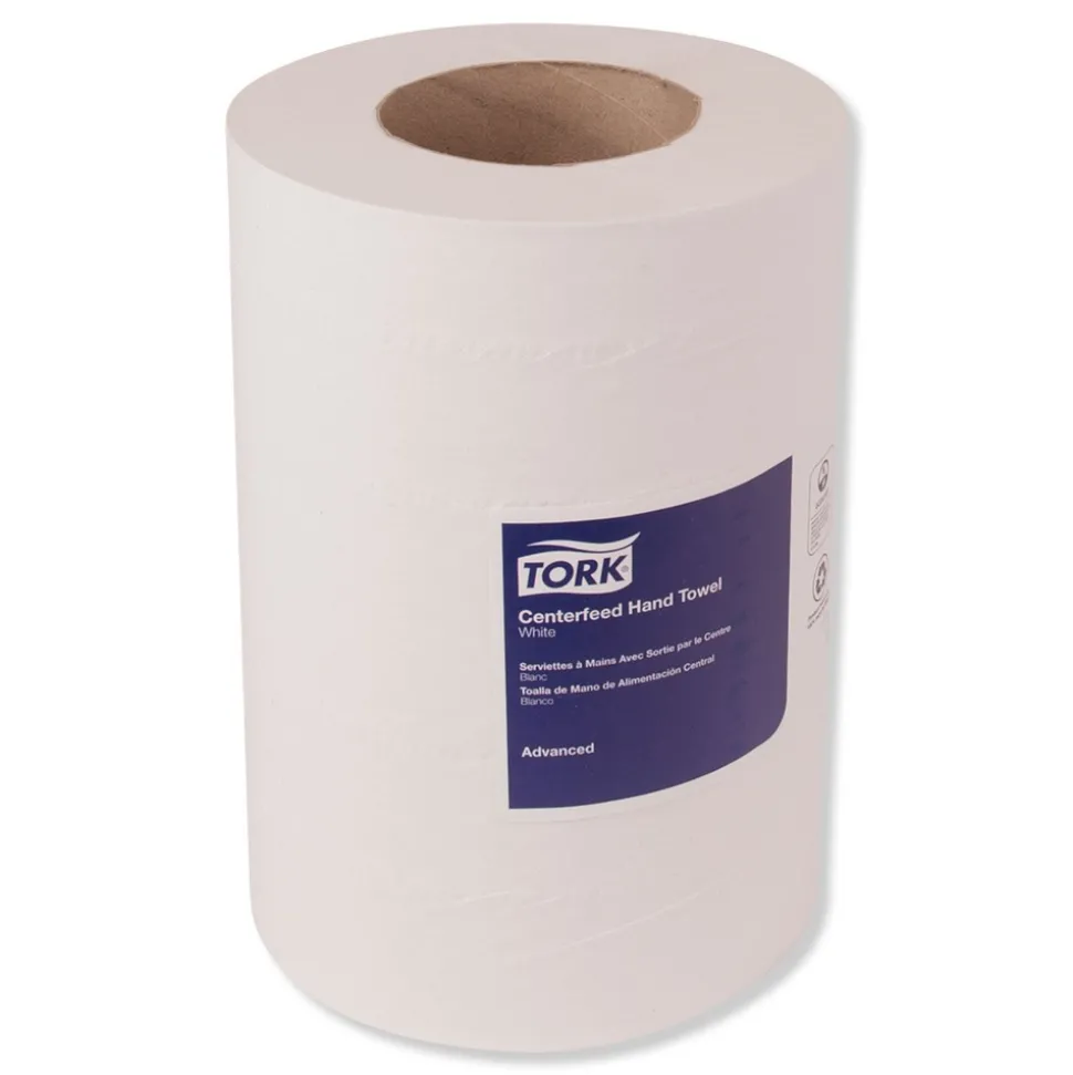 Tork 121225 2-Ply 8.3 in. x 11.8 in. Advanced Soft Mini Centerfeed Hand Towel (12/Carton)