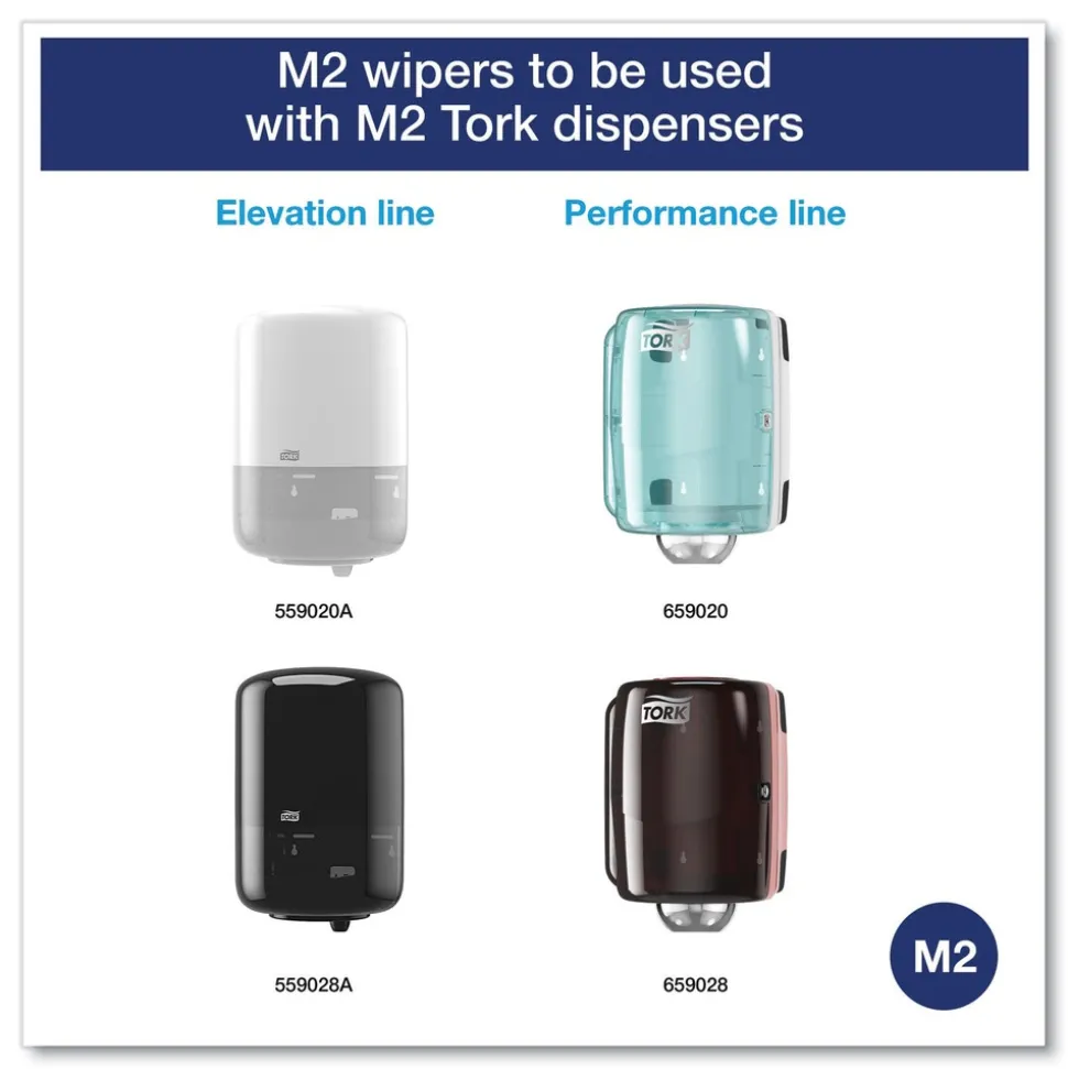 Tork 2 Ply 9 in. x 11.8 in. Advanced Centerfeed Hand Towel - White (6/Carton)