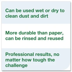 Tork 500105 1-Ply 9 in. x 12.4 in. Light Duty Cleaning Cloth Giant Roll - White (1/Carton)