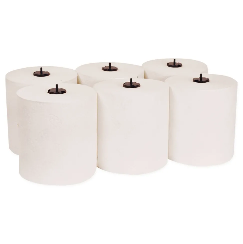 Tork 290096 Premium Matic 7.7 in. x 575 ft. 2-Ply Extra Soft Hand Towel Roll - White (6/Carton)