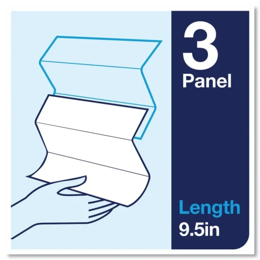 Tork Advanced 9 x 9.5 1-Ply Multifold Hand Towel - White (16/Carton)