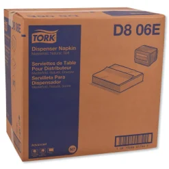 Tork D806E Advanced 1-Ply 12 in. x 17 in. Masterfold Dispenser Napkins - Natural (12/Carton)
