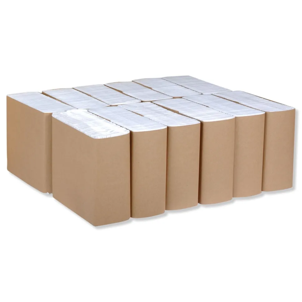 Tork N5181A 1-Ply 15 in. x 17 in. 1/8 Fold Universal Dinner Napkins - White (3000/Carton)