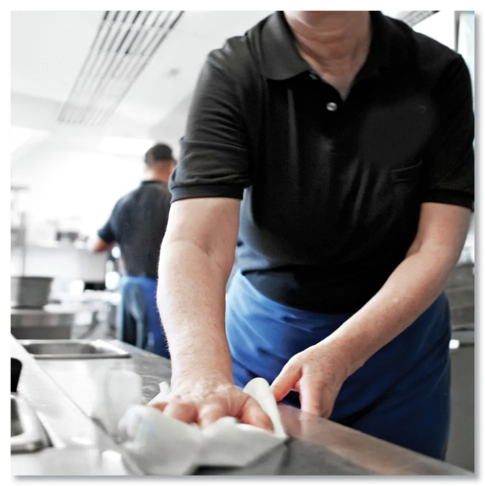 Tork 1-Ply 9 in. x 10.5 in. Basic Paper Wiper - White (24/Carton)