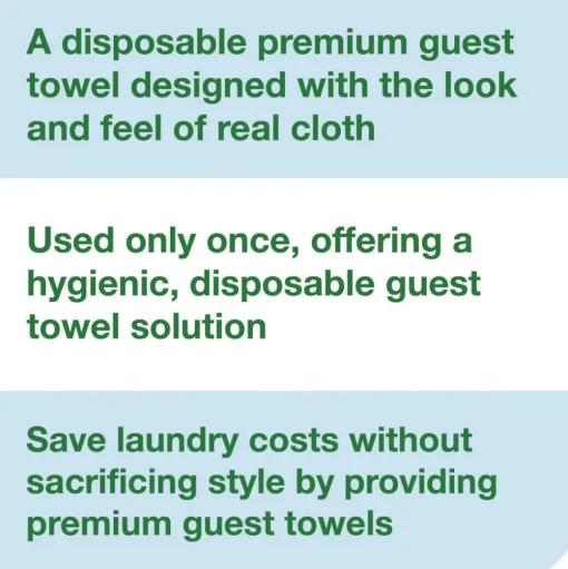 Tork 1-Ply 11.5 x 17 LinStyle Valet Guest Towel - White (5/Carton)
