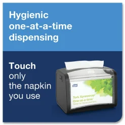 Tork 2-Ply Bag-Pack 13 in. x 8.5 in. Xpressnap Interfold Dispenser Napkins - Natural (6000/Carton)