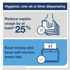 Tork 2-Ply Bag-Pack 13 in. x 8.5 in. Xpressnap Interfold Dispenser Napkins - Natural (6000/Carton)