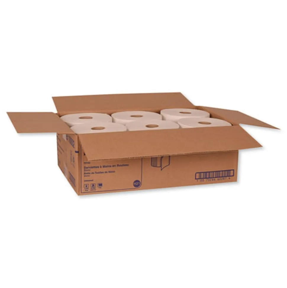 Tork RB10002 Hardwound 7.88 in. x 1000 ft. Roll Towels - White (6 Rolls/Carton)