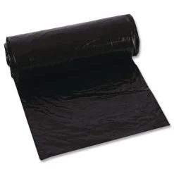 Trinity Plastics 43 in. x 47 in. 56 gal. 1.6 mil Flat Pack Low-Density Can Liners - Black (100/Carton)