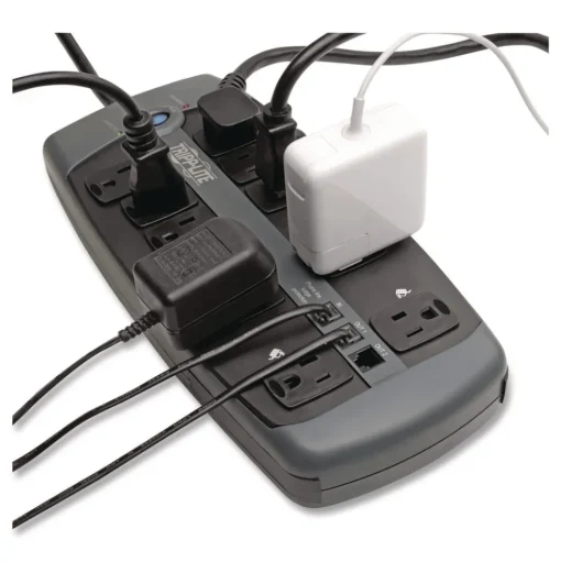Tripp Lite 10 AC Outlets 8 ft. Cord 2395 J Protect It! Surge Protector - Black