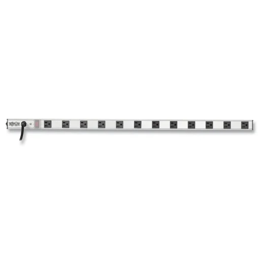 Tripp Lite 12-Outlet Vertical Power Strip with 15 ft. Cord - Silver