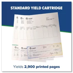 TROY 02-W1480A-001 High-Yield MICR Toner, Alternative for HP 02-W1480X-001 - Black