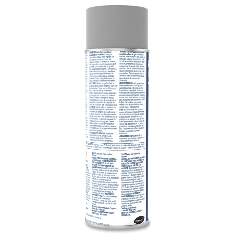 Twinkle 17 oz. Aerosol Spray Stainless Steel Cleaner and Polish (12/Carton)