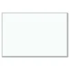 U Brands 72 in. x 48 in. (Actual Size: 70 in. x 47 in.) Melamine Dry Erase Board - White Surface, Satin Aluminum Frame