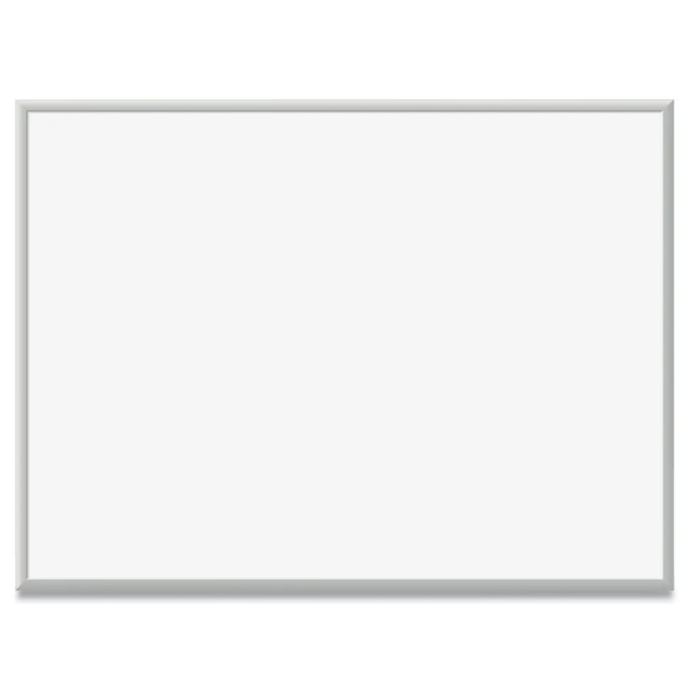 U Brands 48 in. x 36 in. Magnetic Dry Erase Board - White Surface/Satin Aluminum Frame