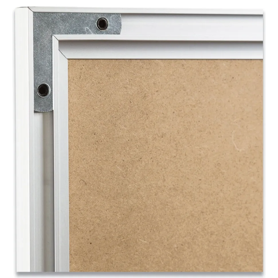 U Brands 48 in. x 36 in. Magnetic Dry Erase Board - White Surface/Satin Aluminum Frame