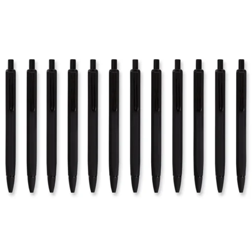U Brands 0.7 mm HB (#2) Cambria Soft Touch Mechanical Pencil - Black Lead, Black Barrel (12/Pack)
