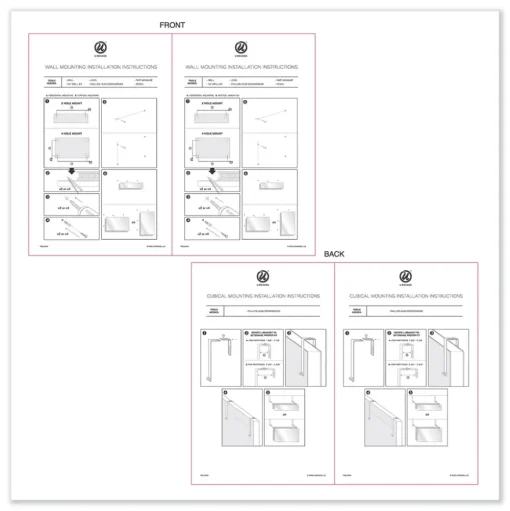 U Brands 12 x 12 Cubicle Glass Dry Erase Board - White Surface