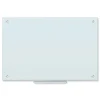 U Brands 35 x 23 Glass Dry Erase Board - White Surface