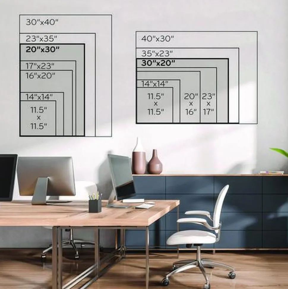 U Brands 30 x 20 Magnetic Chalkboard with Decor Frame - Black Surface/White Wood Frame