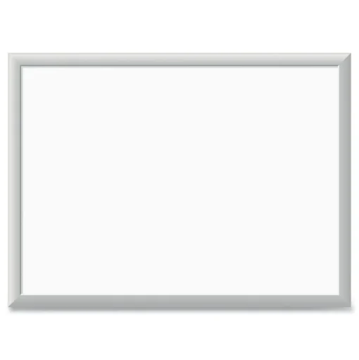 U Brands 23 x 17 Melamine Dry Erase Board - White Surface/Silver Frame