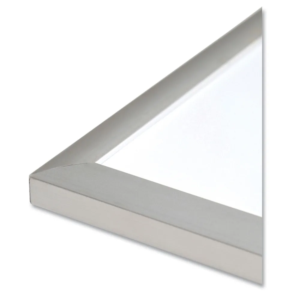 U Brands 23 x 17 Melamine Dry Erase Board - White Surface/Silver Frame