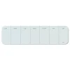 U Brands 20 x 5.5 Undated One-Week Cubicle Glass Dry Erase Board - White Surface