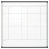 U Brands PINIT 35 x 35 Magnetic Dry Erase Undated One Month Calendar - White