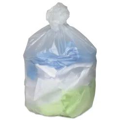 Ultra Plus 1506991 43 in. x 48 in. 56-Gallon 16 mic. Can Liners - Natural (200/Carton)