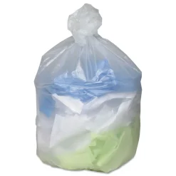 Ultra Plus 45 Gallon 12 microns 40 in. x 48 in. Can Liners - Natural (250/Carton)