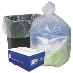 Ultra Plus 24 in. x 33 in. 8 mic 16 Gallon Can Liners - Natural (200/Carton)