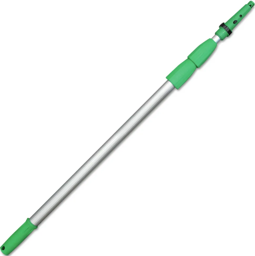 Unger 14 ft. Three Sections Opti-Loc Aluminum Extension Pole - Green/Silver