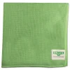 Unger 16 in. x 15 in. SmartColor Microfiber MicroWipes - Green (10/Pack)