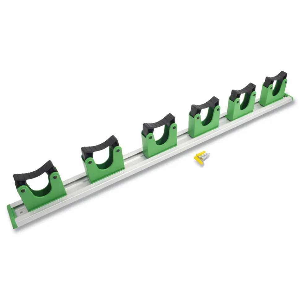 Unger 28 in. x 3.15 in. x 2.17 in. Hang Up Cleaning Holder - Silver/Green