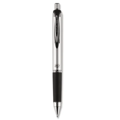 uni-ball 207 Impact Bold 1 mm Retractable Gel Pen - Blue Ink/Black/Blue Barrel